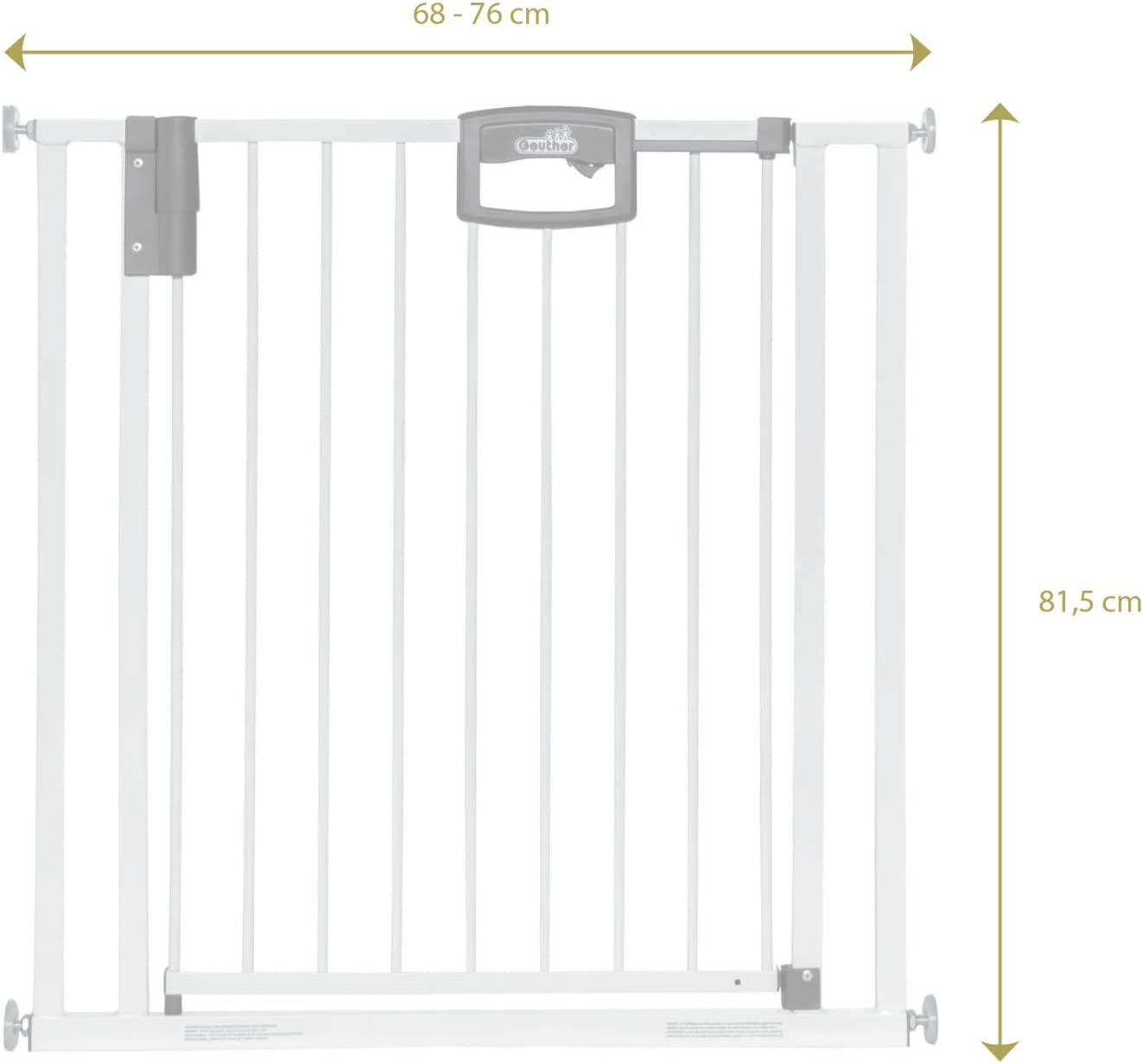 Geuther Stair-Safety Gate | Adjustment 68 cm – 76 cm